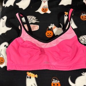 VSX Pink and Black Athletic Sports Bra